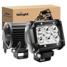 Load image into Gallery viewer, Nilight Multi-Purpose 2 Pcs 4-Inch 18W Flood LED Light Bar, 2 years Warranty