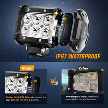 Load image into Gallery viewer, Nilight Multi-Purpose 2 Pcs 4-Inch 18W Flood LED Light Bar, 2 years Warranty
