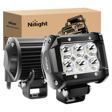 Load image into Gallery viewer, Nilight Multi-Purpose 2 Pcs 4-Inch 18W Flood LED Light Bar, 2 years Warranty
