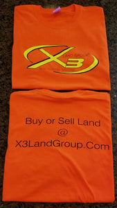 X3 Land Group Short Sleeve T-shirt Multiple Colors Available