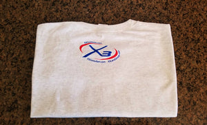 X3 RED-WHITE-BLUE Logo Short Sleeve T-Shirt