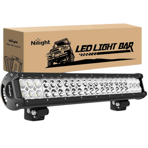 Nilight 20-Inch 126W Spot Flood Combo Offroad LED Light Bar, 2 Years Warranty